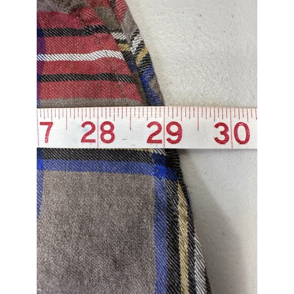 St Johns Bay Shirt Mens Sz M Brushed Flannel Red Plaid Soft Flannel Campcore Dad - Picture 4 of 7